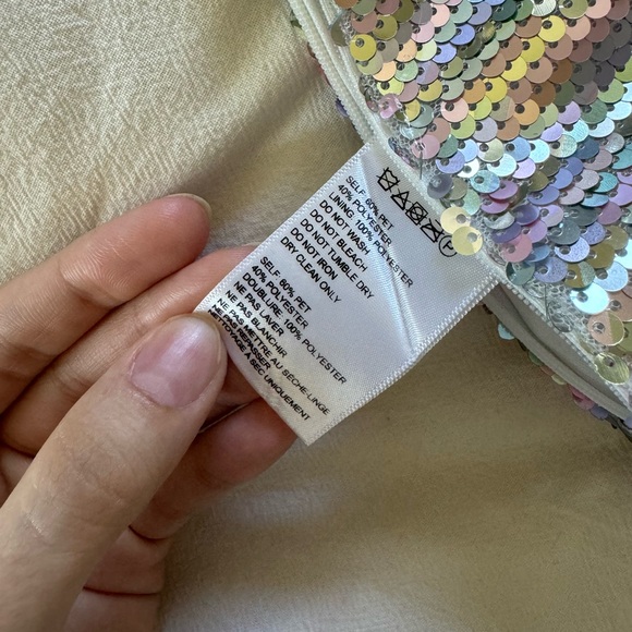 Urban Outfitters UO Rainbow Sequin Mini Skirt Size M - Picture 9 of 10